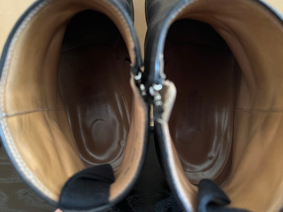 F.LLI Giacometti サイドジップブーツ グレインレザー 40