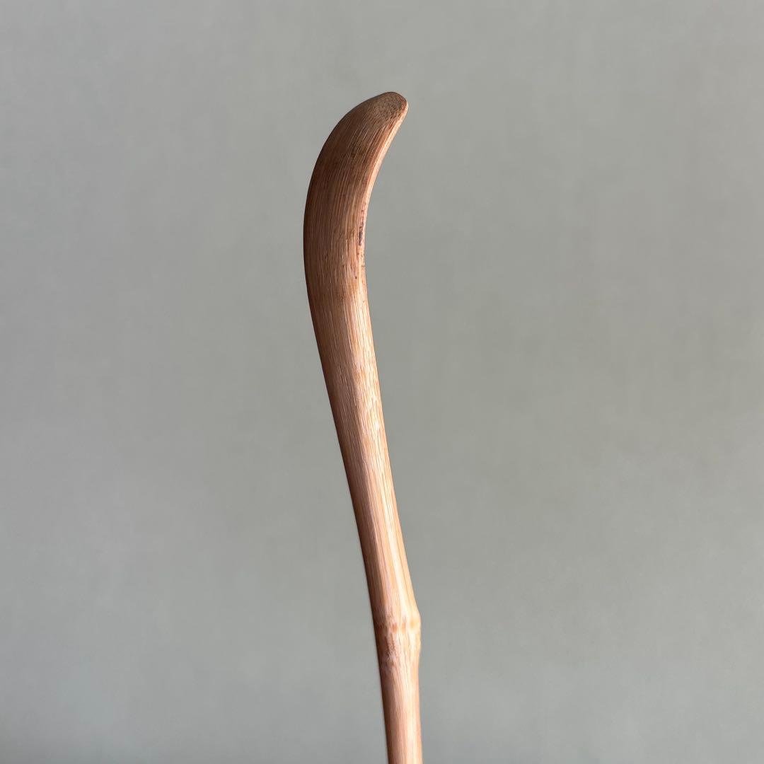 茶杓 銘「閑居」小林太玄師造 竹筒 黄梅院住職 木箱・紙箱入り