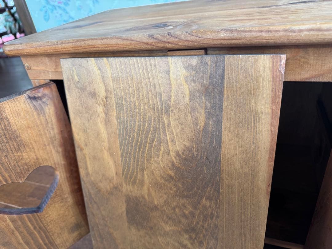 Enfant アンファン ローボード ハート扉 カントリー家具 木製 ①