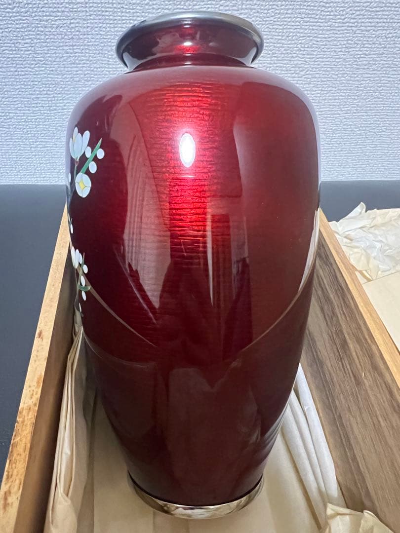 七宝花瓶(七寳花瓶)木箱付き